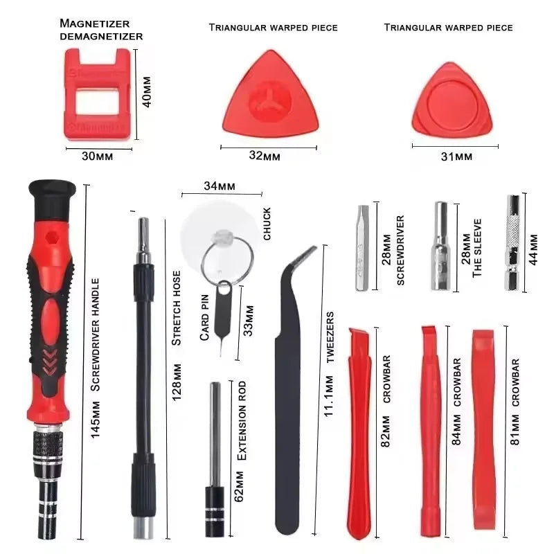 🧰 Kit de Ferramentas de Precisão 98 em 1 para Reparo Eletrônico – Completo e Versátil