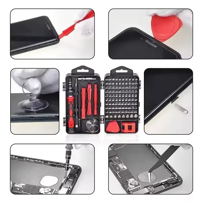 🧰 Kit de Ferramentas de Precisão 98 em 1 para Reparo Eletrônico – Completo e Versátil