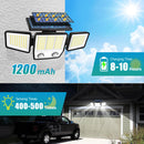 Refletor Led Solar Com 3 Cabeças 800W - EcoLight