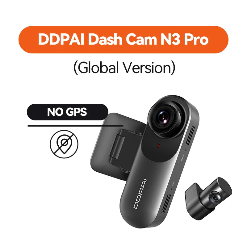 🚗 Câmera Veicular DDPAI Mola N3 Pro – Dual Cam 2.5K (Com ou Sem GPS)
