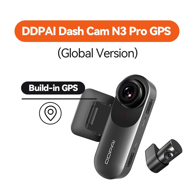 🚗 Câmera Veicular DDPAI Mola N3 Pro – Dual Cam 2.5K (Com ou Sem GPS)