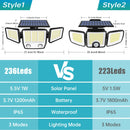 Refletor Led Solar Com 3 Cabeças 800W - EcoLight