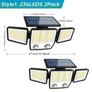 Refletor Led Solar Com 3 Cabeças 800W - EcoLight